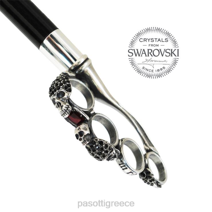 ομπρέλα | PASOTTI 478 6768-1 w84 - ασημένια ομπρέλα με κότσι 2N6B857 άνδρες